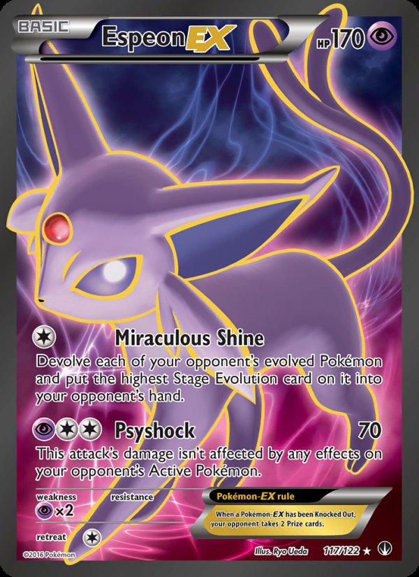 Espeon EX 117/122 - BREAKpoint Pokemon card