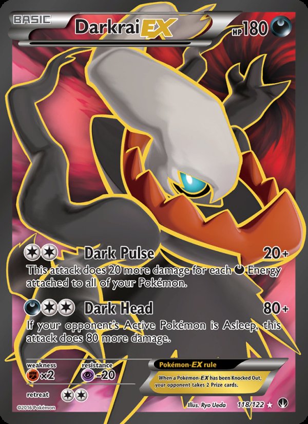 Darkrai EX 118/122 - BREAKpoint Pokemon card