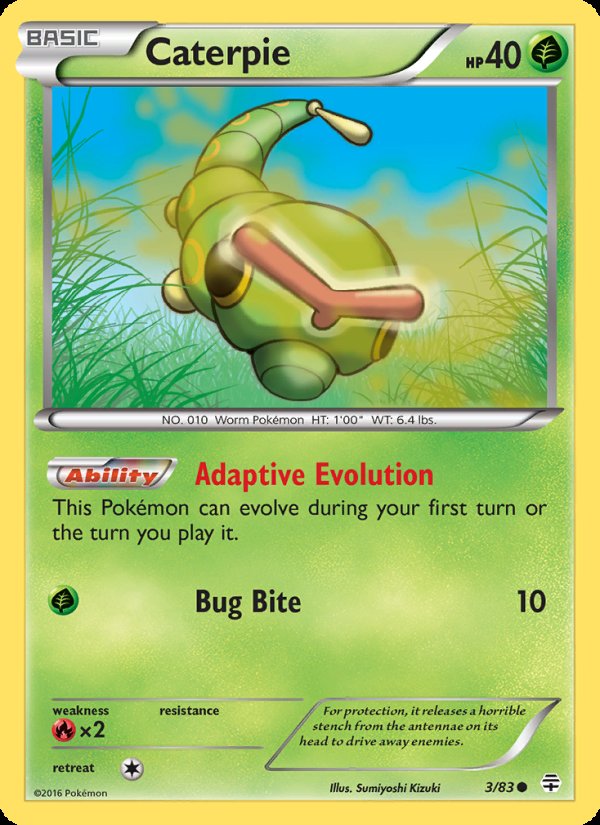 Caterpie 3/83 - Generations Pokemon card