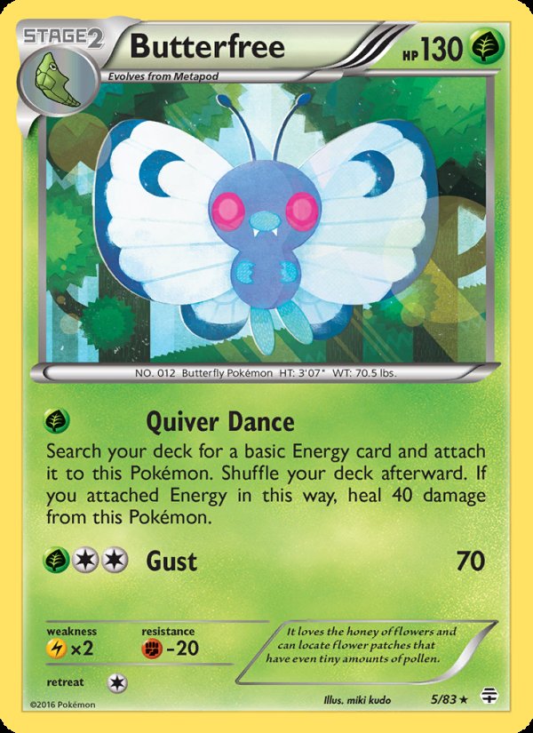 Butterfree 5/83 - Generations Pokemon card