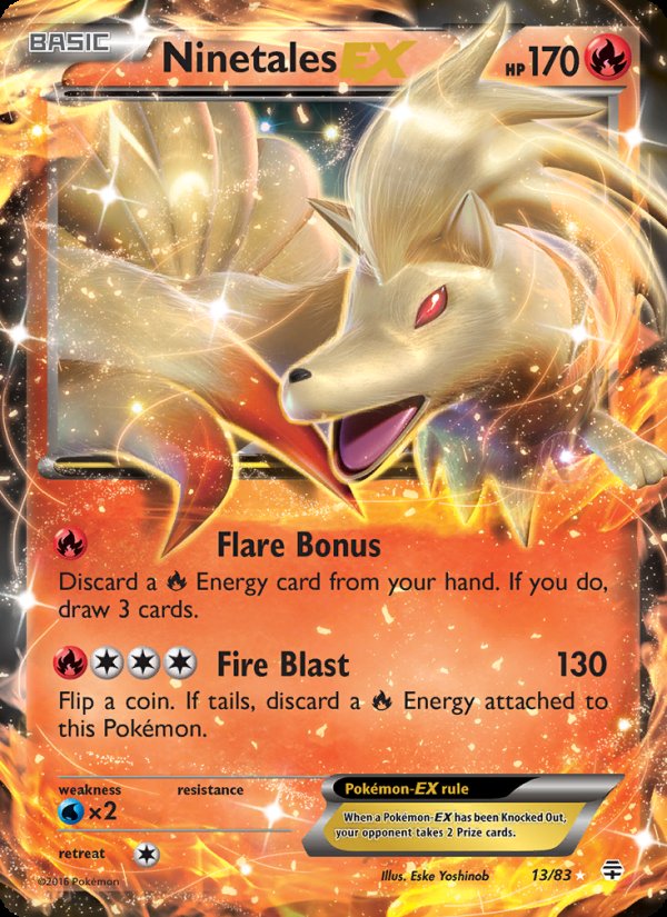 Ninetales EX 13/83 - Generations Pokemon card