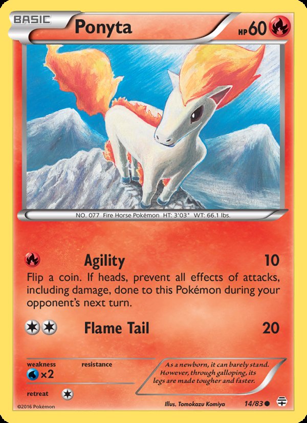 Ponyta 14/83 - Generations Pokemon card