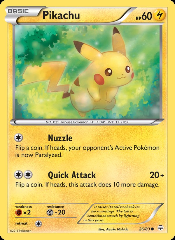 Pikachu 26/83 - Generations Pokemon card