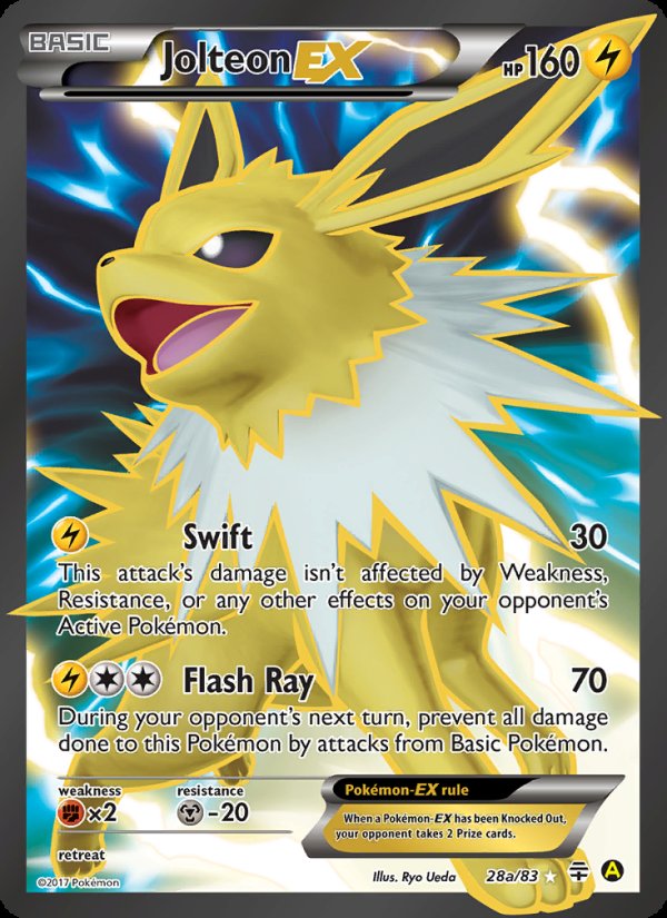 Jolteon EX 28/83 - Generations Pokemon card