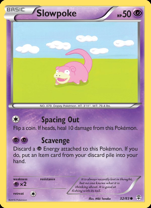 Slowpoke 32/83 - Generations Pokemon card
