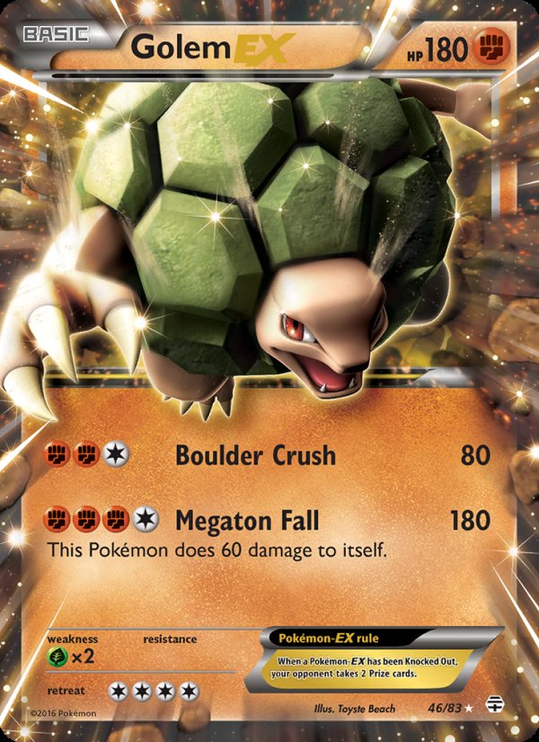 Golem EX 46/83 - Generations Pokemon card