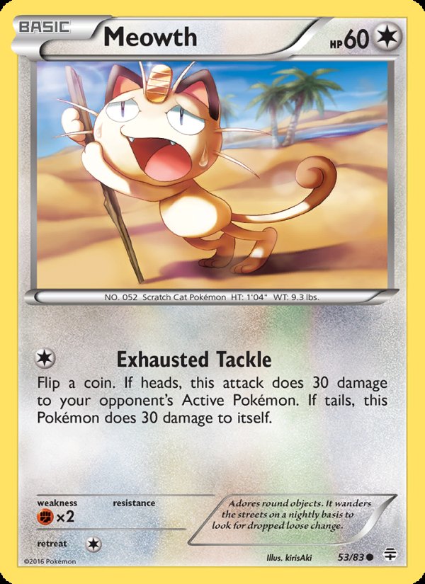 Meowth 53/83 - Generations Pokemon card