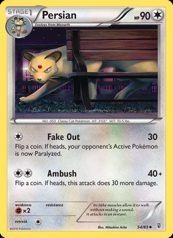 Persian 54/83 - Generations Pokemon card