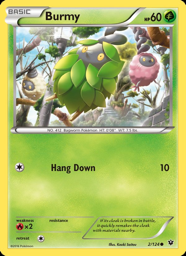 Burmy 2/124 - Fates Collide Pokemon card