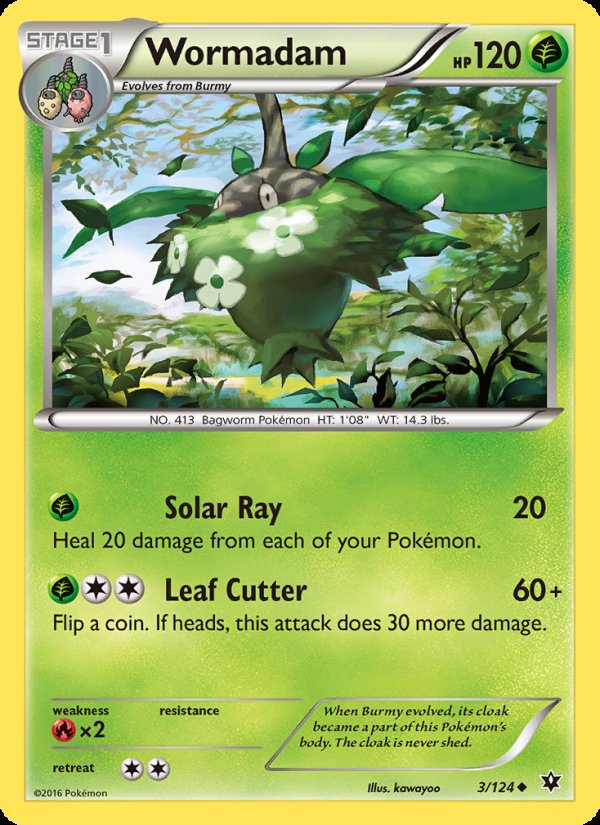 Wormadam 3/124 - Fates Collide Pokemon card