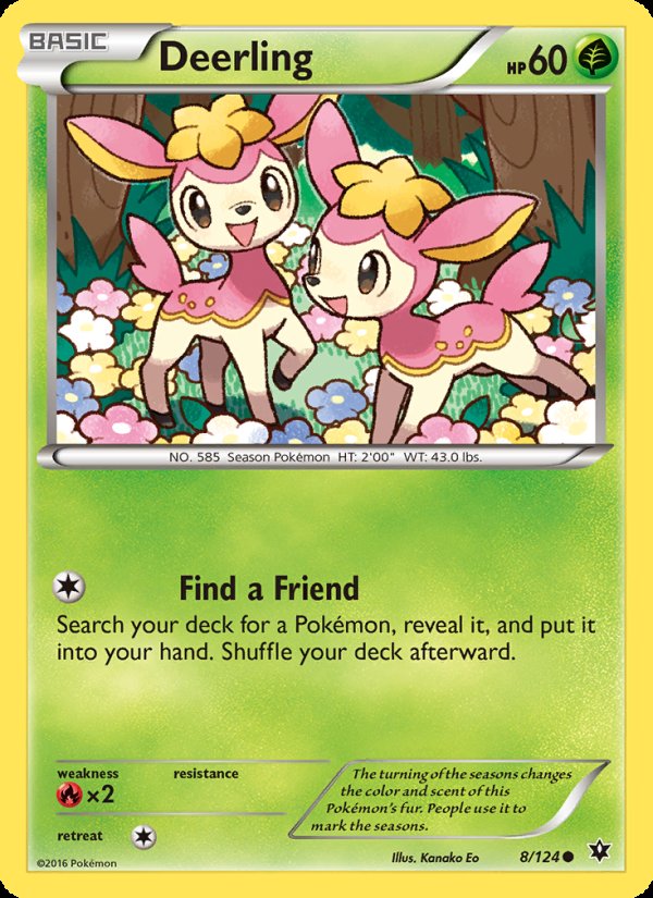 Deerling 8/124 - Fates Collide Pokemon card