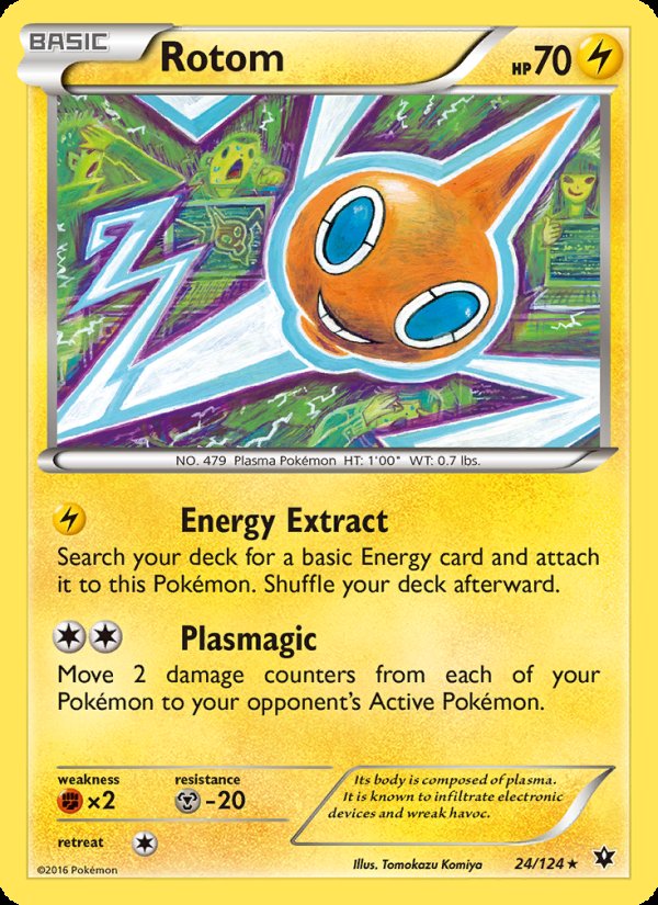 Rotom 24/124 - Fates Collide Pokemon card