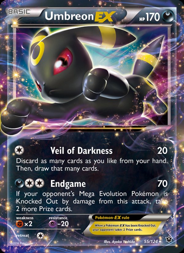 Umbreon EX 55/124 - Fates Collide Pokemon card