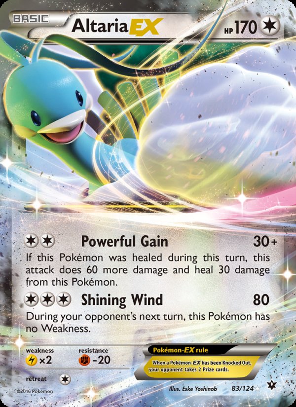 Altaria EX 83/124 - Fates Collide Pokemon card