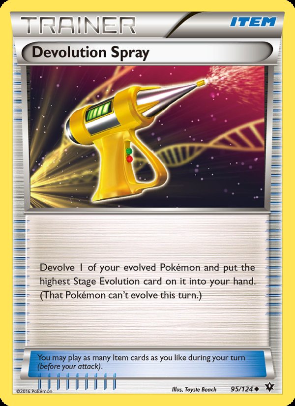 Devolution Spray 95/124 - Fates Collide Pokemon card