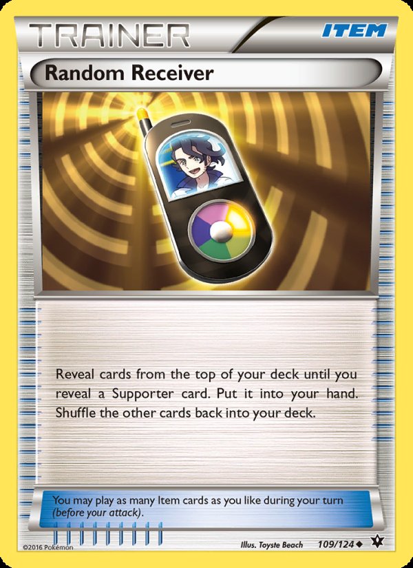 Random Receiver 109/124 - Fates Collide Pokemon card