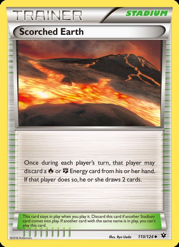 Scorched Earth 110/124 - Fates Collide Pokemon card
