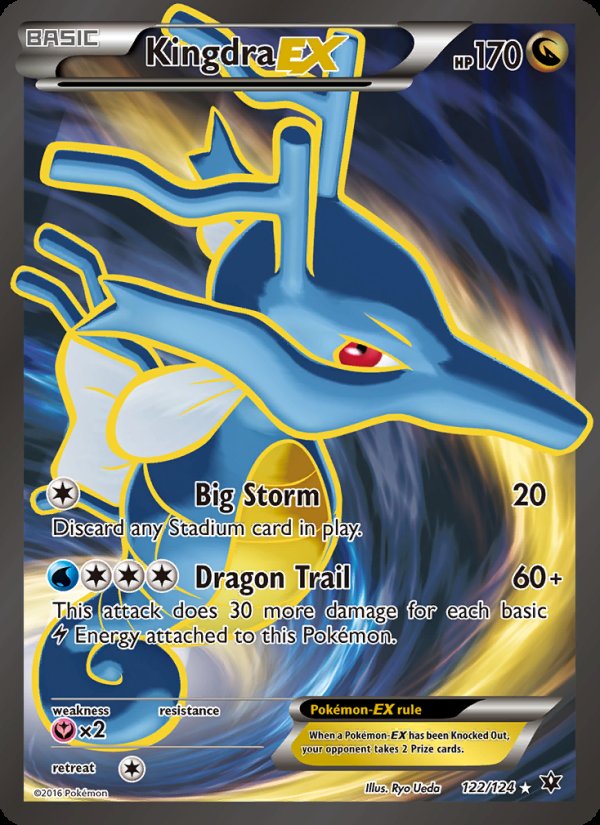 Kingdra EX 122/124 - Fates Collide Pokemon card