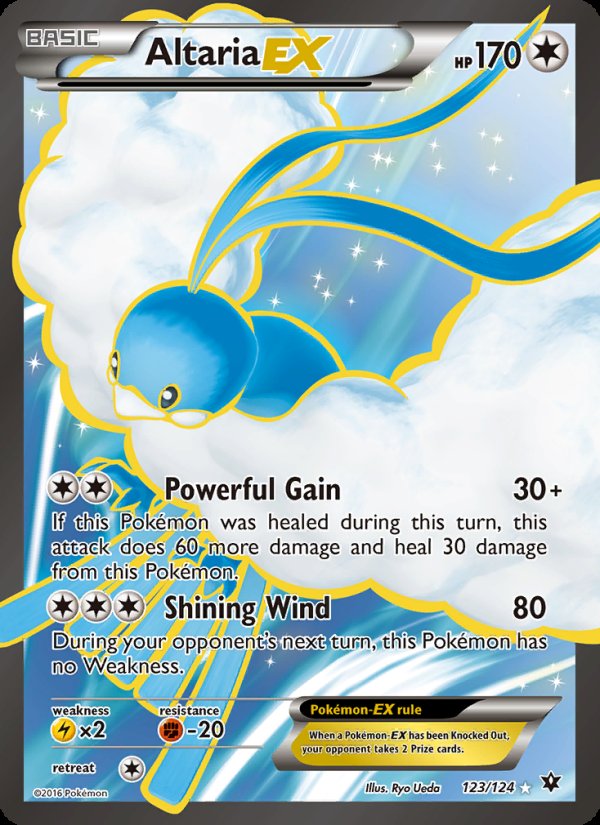 Altaria EX 123/124 - Fates Collide Pokemon card