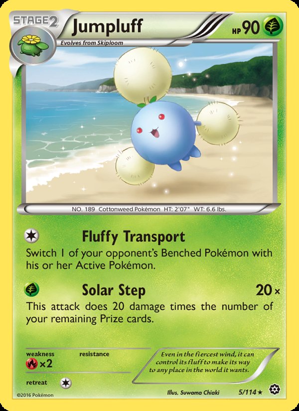 Jumpluff 5/114 - Steam Siege Pokemon card