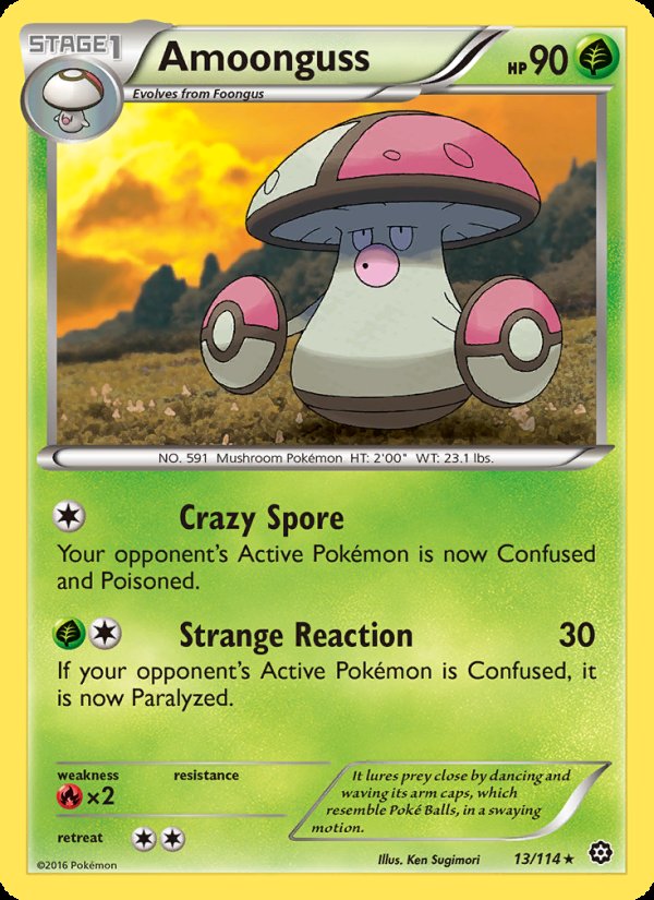 Amoonguss 13/114 - Steam Siege Pokemon card