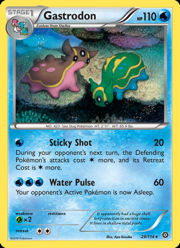 Gastrodon 29/114 - Steam Siege Pokemon card
