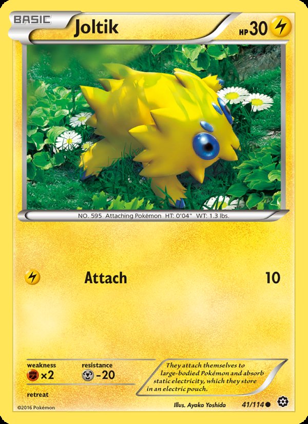 Joltik 41/114 - Steam Siege Pokemon card