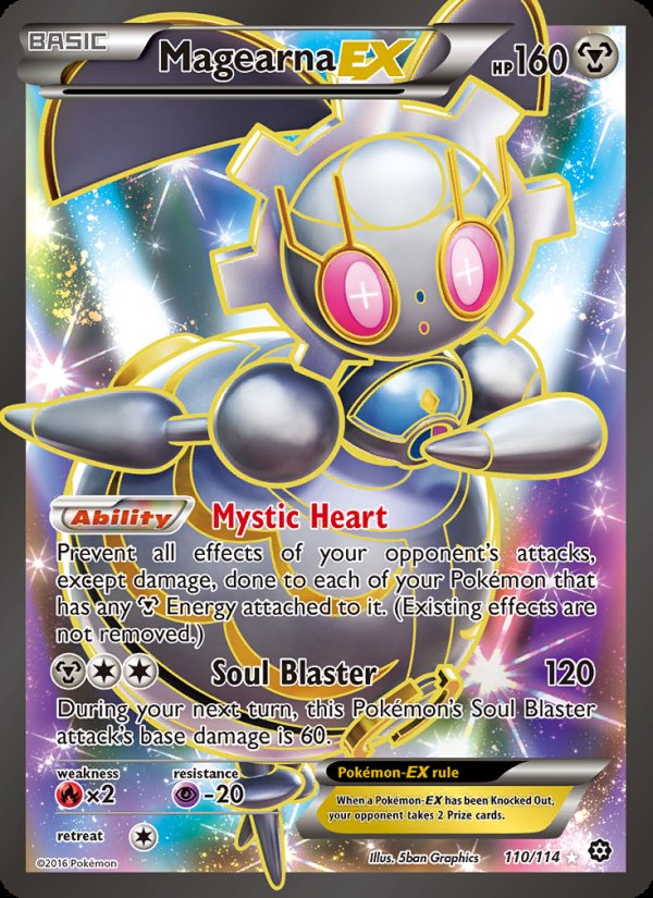 Magearna EX 110/114 - Steam Siege Pokemon card