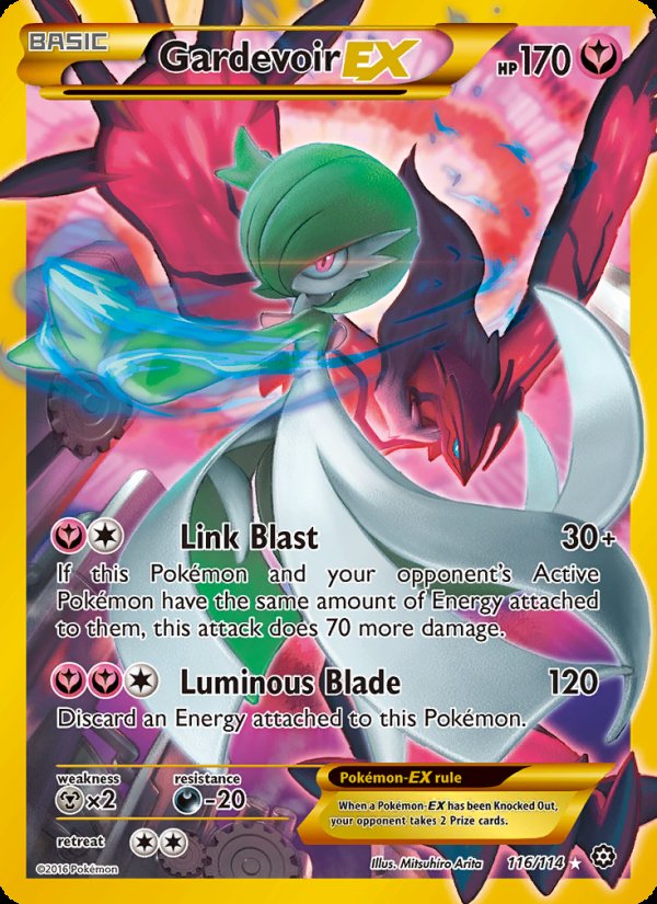Gardevoir EX 116/114 - Steam Siege Pokemon card