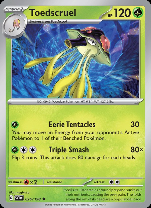 Toedscruel 026/198 - Scarlet & Violet Pokemon card