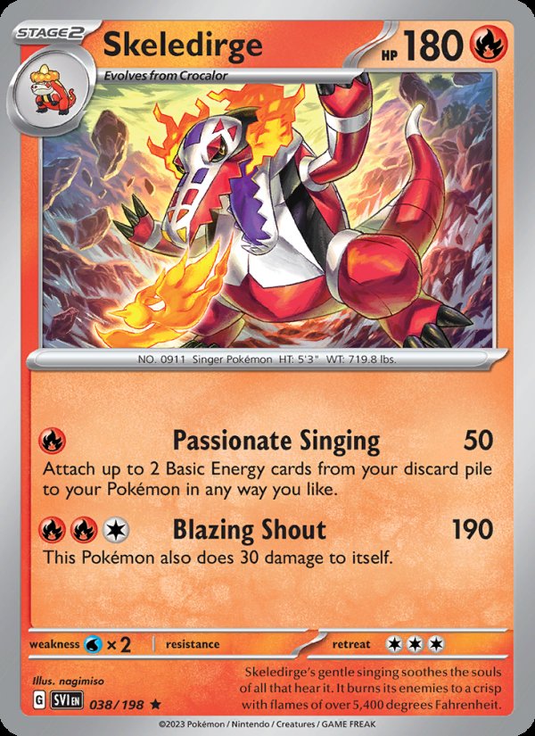 Skeledirge 038/198 - Scarlet & Violet Pokemon card