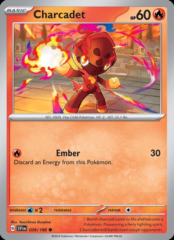 Charcadet 039/198 - Scarlet & Violet Pokemon card