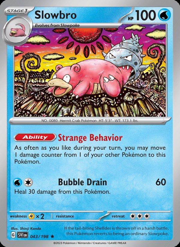 Slowbro 043/198 - Scarlet & Violet Pokemon card