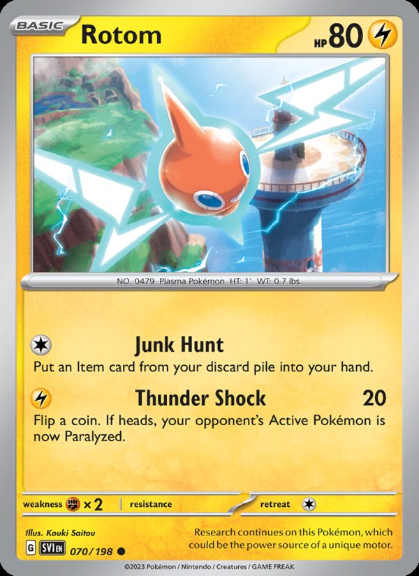 Rotom 070/198 - Scarlet & Violet Pokemon card