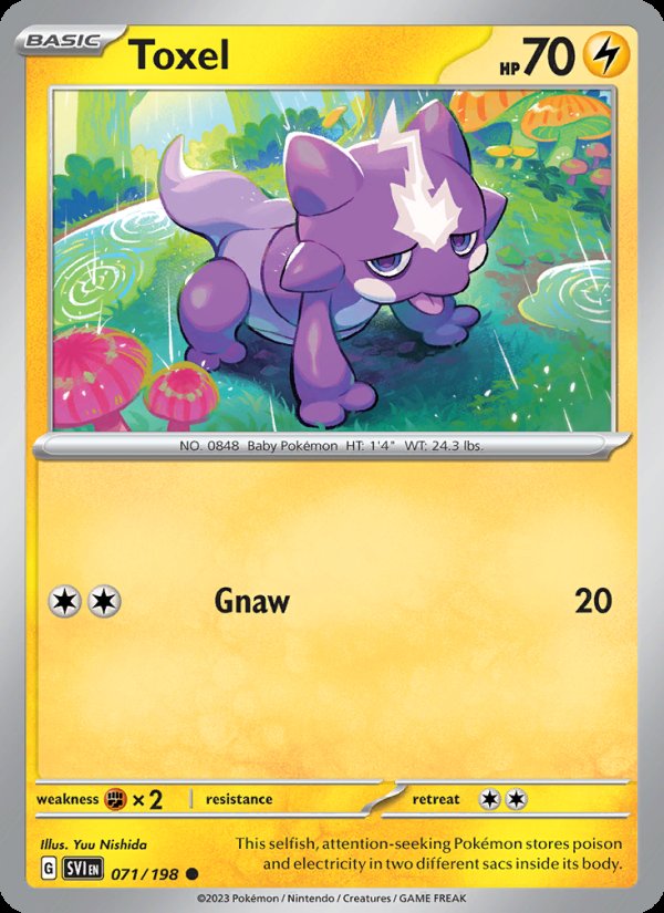 Toxel 071/198 - Scarlet & Violet Pokemon card