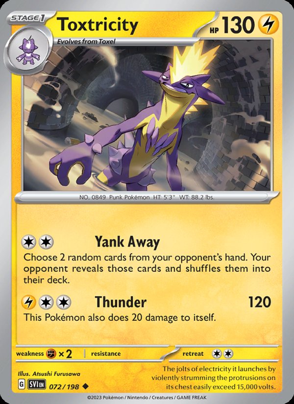 Toxtricity 072/198 - Scarlet & Violet Pokemon card