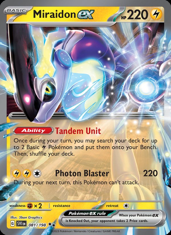 Miraidon ex 081/198 - Scarlet & Violet Pokemon card