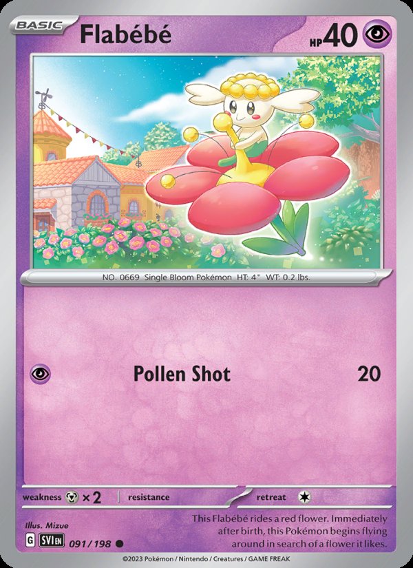 Flabébé 091/198 - Scarlet & Violet Pokemon card