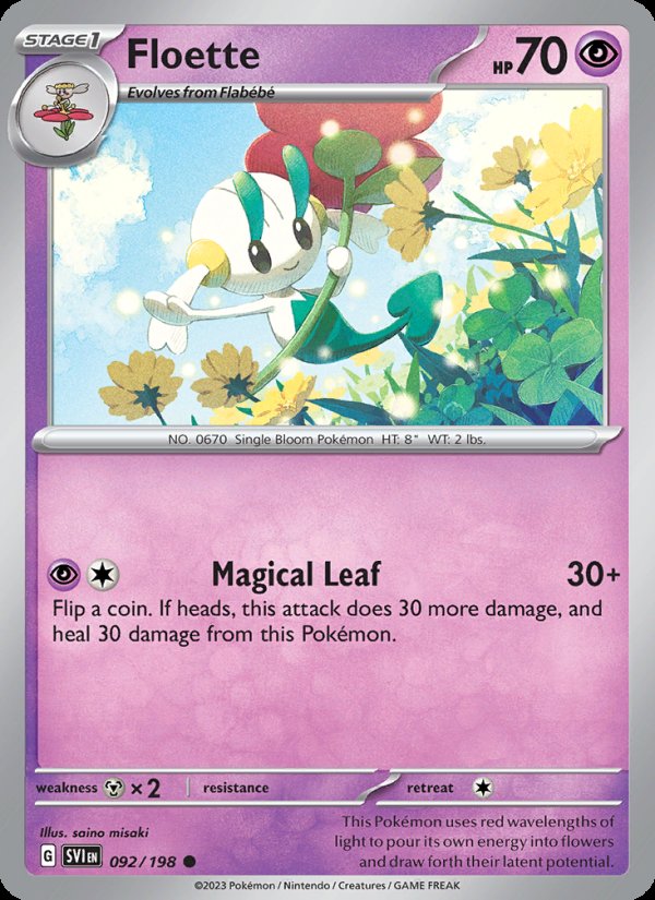 Floette 092/198 - Scarlet & Violet Pokemon card