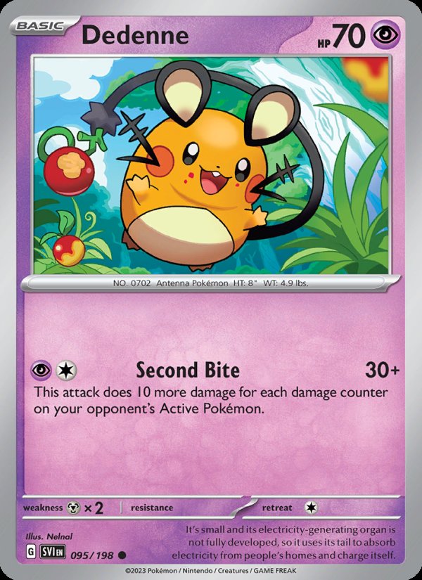 Dedenne 095/198 - Scarlet & Violet Pokemon card