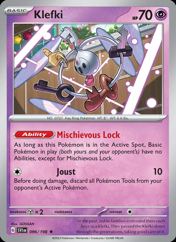 Klefki 096/198 - Scarlet & Violet Pokemon card