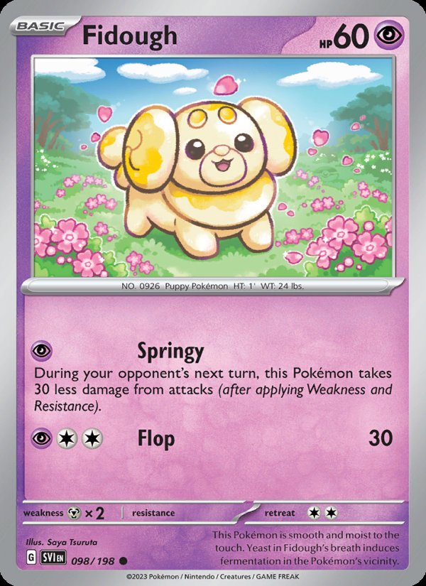 Fidough 098/198 - Scarlet & Violet Pokemon card