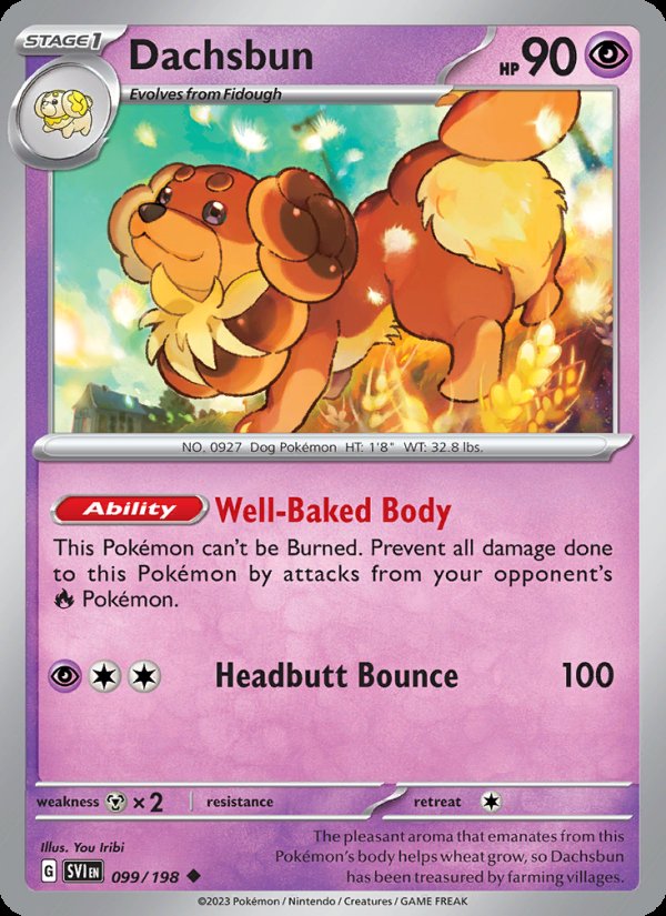 Dachsbun 099/198 - Scarlet & Violet Pokemon card