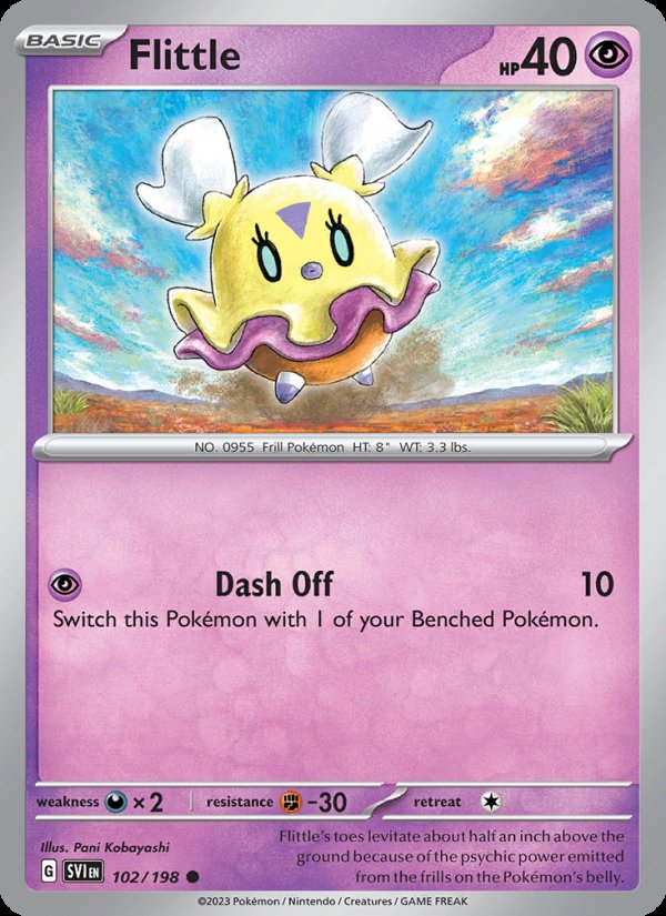 Flittle 102/198 - Scarlet & Violet Pokemon card