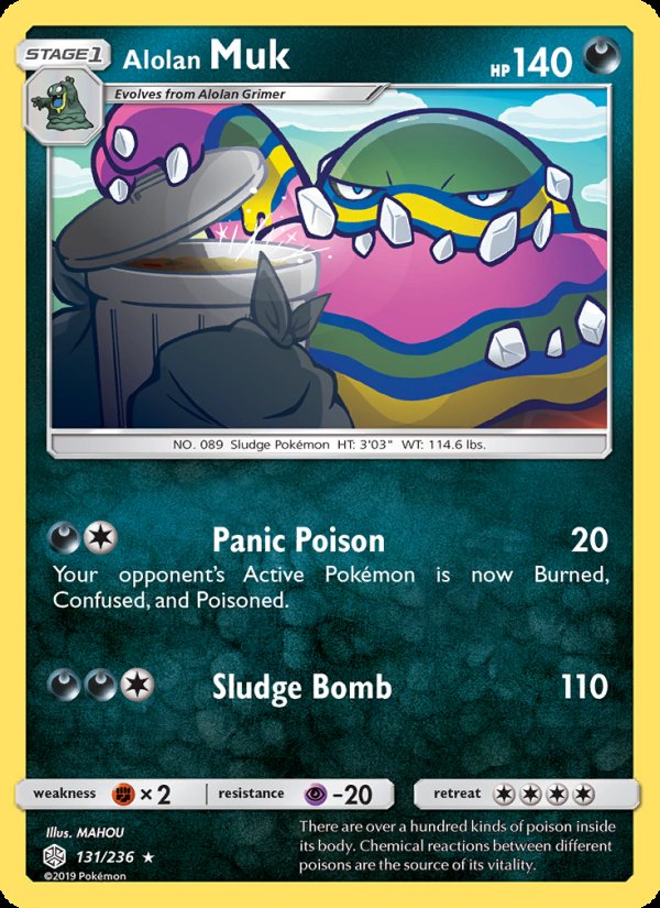 Alolan Muk 131/236 - Cosmic Eclipse Pokemon card