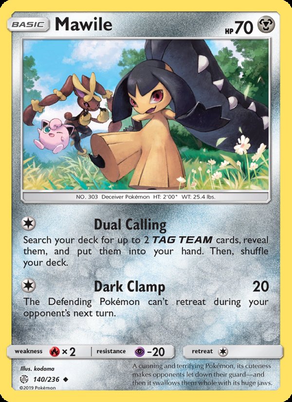 Mawile 140/236 - Cosmic Eclipse Pokemon card