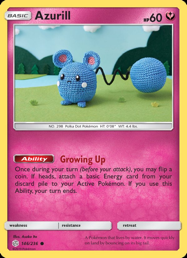 Azurill 146/236 - Cosmic Eclipse Pokemon card