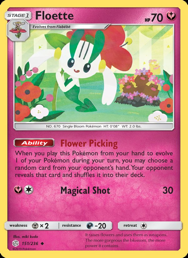 Floette 151/236 - Cosmic Eclipse Pokemon card