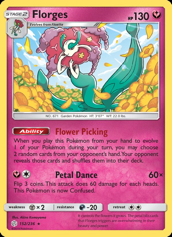 Florges 152/236 - Cosmic Eclipse Pokemon card