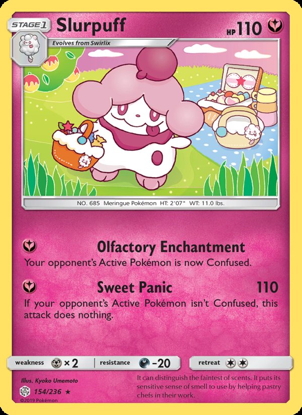 Slurpuff 154/236 - Cosmic Eclipse Pokemon card